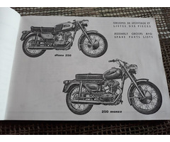 Ducati ~ D250 Diana & 250M Monza Catalogue TEILEKATALOG Preisliste