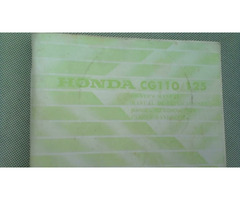 Fahrerhandbuch honda cg 110 / 125