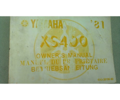 Fahrerhandbuch yamaha xs 400