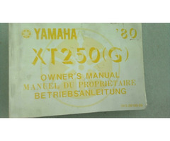 Fahrerhandbuch yamaha xt 250
