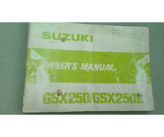 Fahrerhandbuch suzuki gsx 250