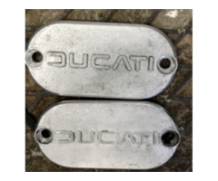 Fore sale are 2 Ducati Beveltwin clutch inspection covers