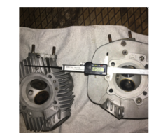 2 ported Ducati bevel twin Desmo cylindearheads