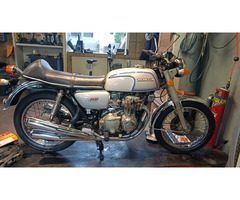 Honda CB 350 Four , Bj 74 , Lack Reifen TÜV neu Auspuff 4-4 Top