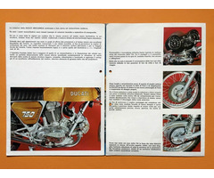 DUCATI 750 GT 1971/72 Prospekt Brochure Königswelle Bevel