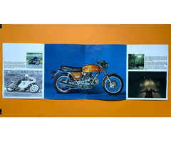 DUCATI 750 GT 1971/72 Prospekt Brochure Königswelle Bevel