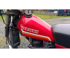 Suzuki DR 500 BJ 83 BSM Auspuff Oldtimer Scheunenfund Enduro