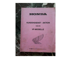 Honda VF 500 F-1000 F/R origial Schulungsunterlagen V4 - Motoren