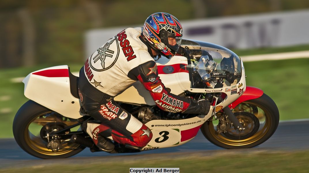 Jens Claussen, Yamaha TZ750 (C&J Frame, USA)
