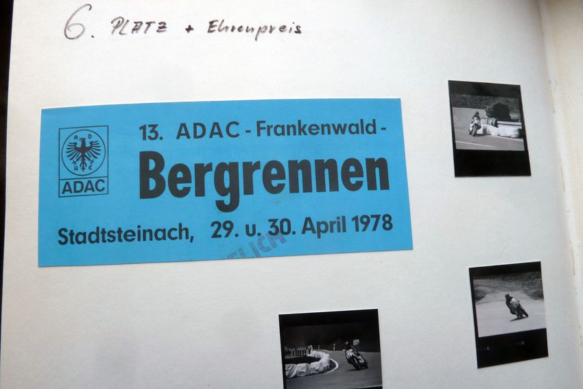 1978 B-Lizenz OMK Pokal
Frankenwald Bergrennen, 350cc, Platz 6

