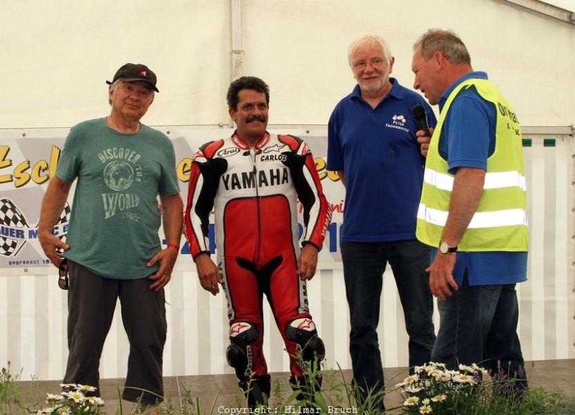 20. Zschorlauer Dreieckrennen 2016
Bruno Kneubühler, Carlos Lavado, Peter Frohnmeyer, Rainer Pommer,
Foto: Hilmar Bruch
