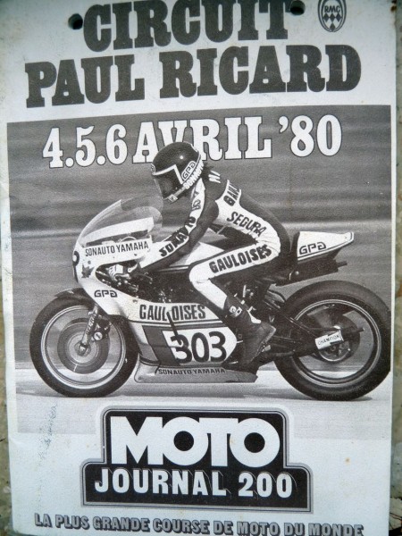 1980 I-Lizenz
Klasse 750 cc, Int. Moto Journal 200 Paul Ricard, Sturz
