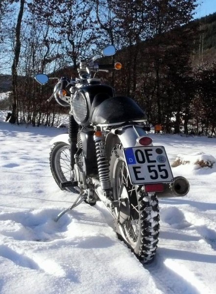 Mein Wintermoped MZ TS 300 b
