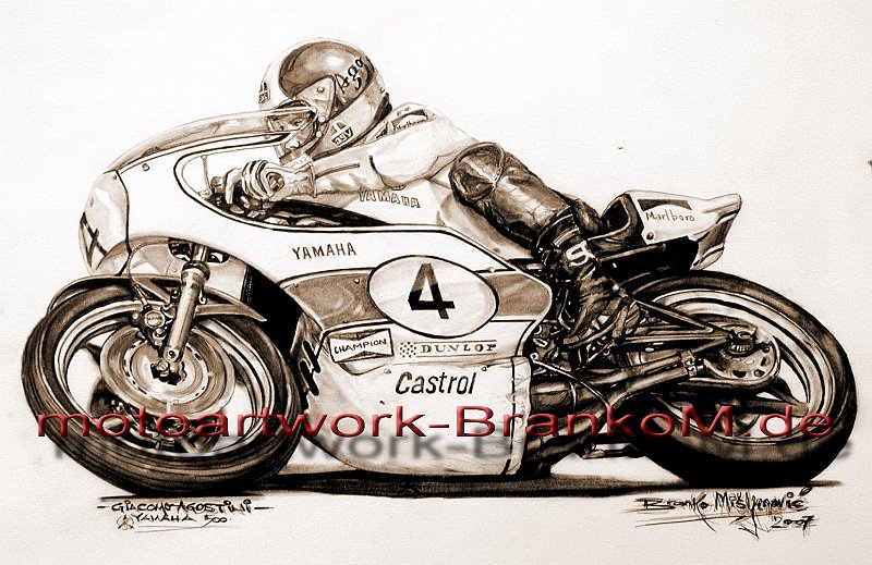 GIACOMO AGOSTINI - YAMAHA
Schlüsselwörter: giacomo agostini,ago,yamaha gp,yamaha racing,www.brankom.de.branko misljenovic,