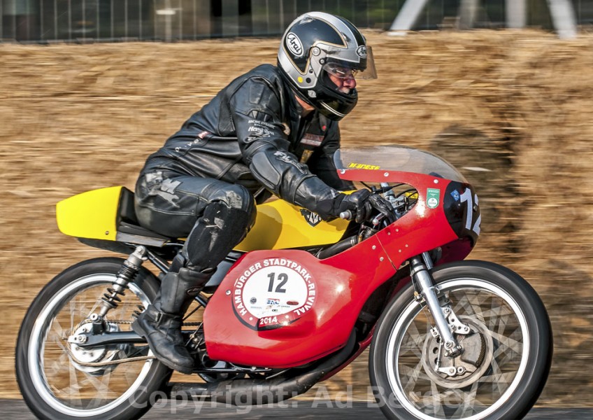 13. Hamburger Stadtpark-Revival 
Peter Frohnmeyer, Maico RS 125ccm, Baujahr 1971
