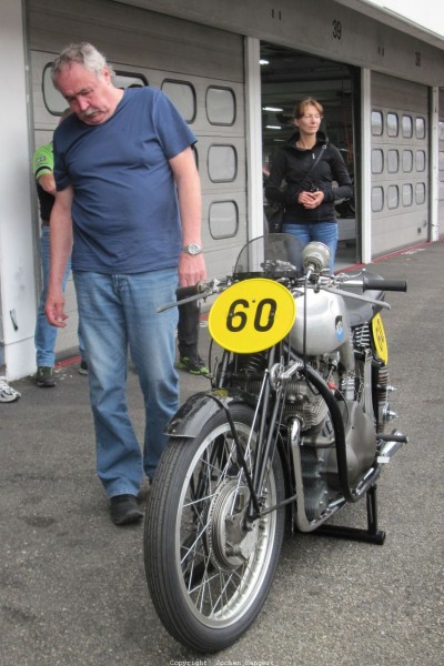 Hockenheim Classics 2016
Werner Schwärzel  mit der NSU 350 Kompressor Rennmaschine
