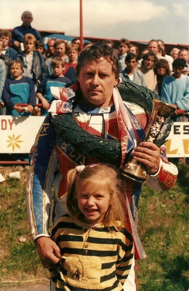 Horice 1988 .500 cc Harry en dochter 
