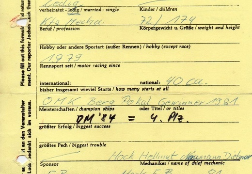 Kraus Werner D Friedrichsdorf Sidecar Hock EB 1982