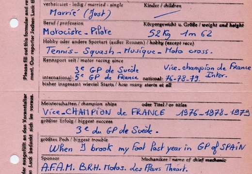 Noblesse Thierry F 1981