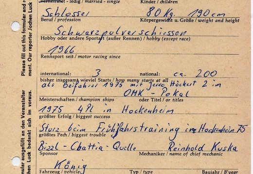 Tschunko Rainer D Friedrichsdorf Sidecar König