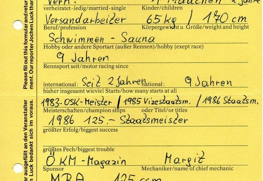 Zwidl Robert A Gunskirchen MBA 125 1987 (1500 Besuche) Zwidl Robert A Gunskirchen MBA 125 1987