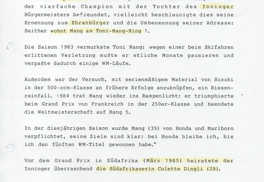 Mang Toni D 1985 Portrait Motorrad WM 02