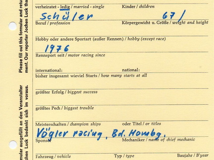 Bühler Hans-Georg D Bad Homburg XS 400 1978